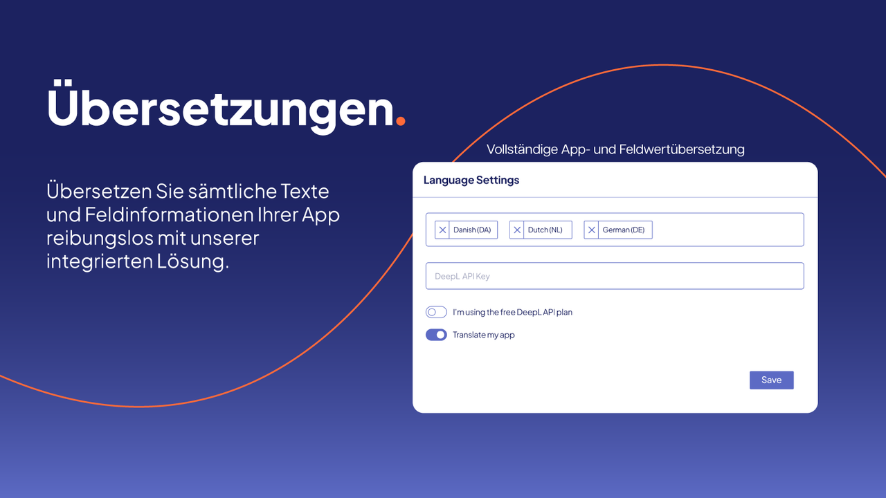 App-Texte & Felder glatt übersetzen