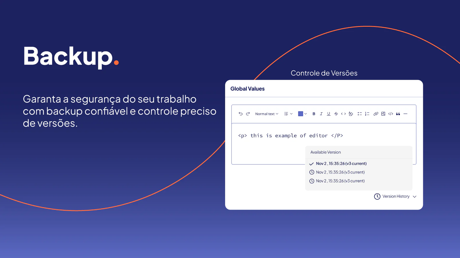 Backup confiável e versionamento para trabalho seguro.