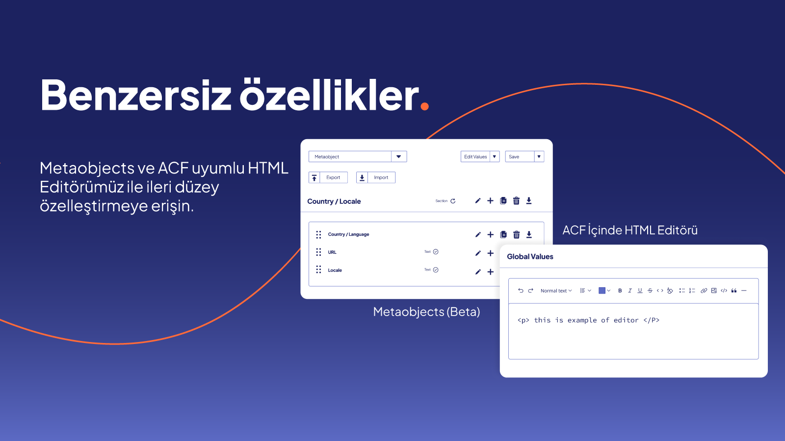 Metaobjeler ve ACF HTML Düzenleyici ile özelleştirin