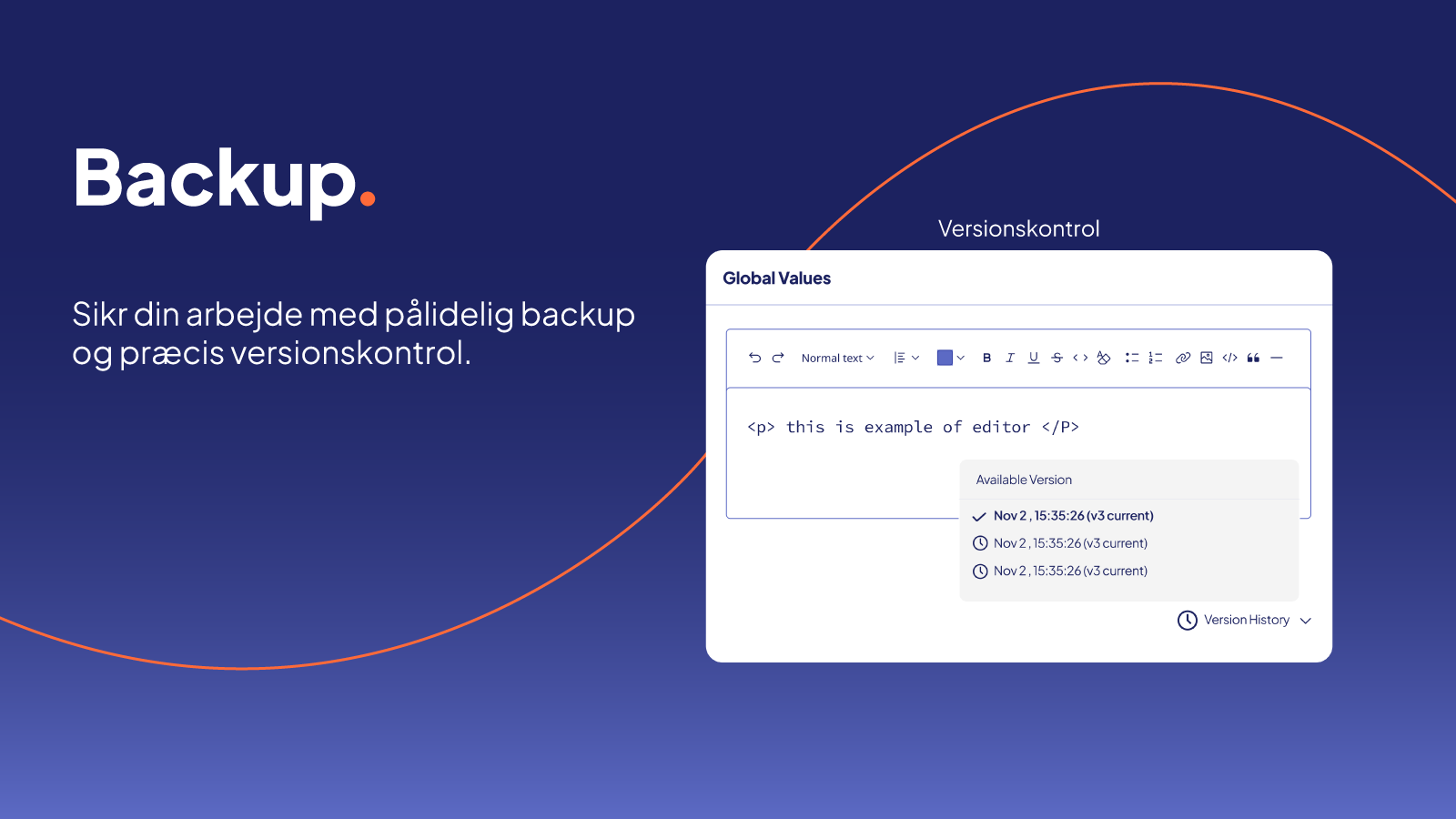 Pålidelig backup og versionering for sikker arbejde
