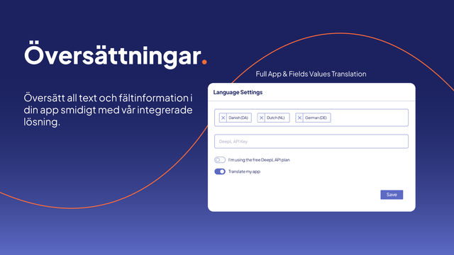 Smidig app-text och fältöversättning med vår lösning