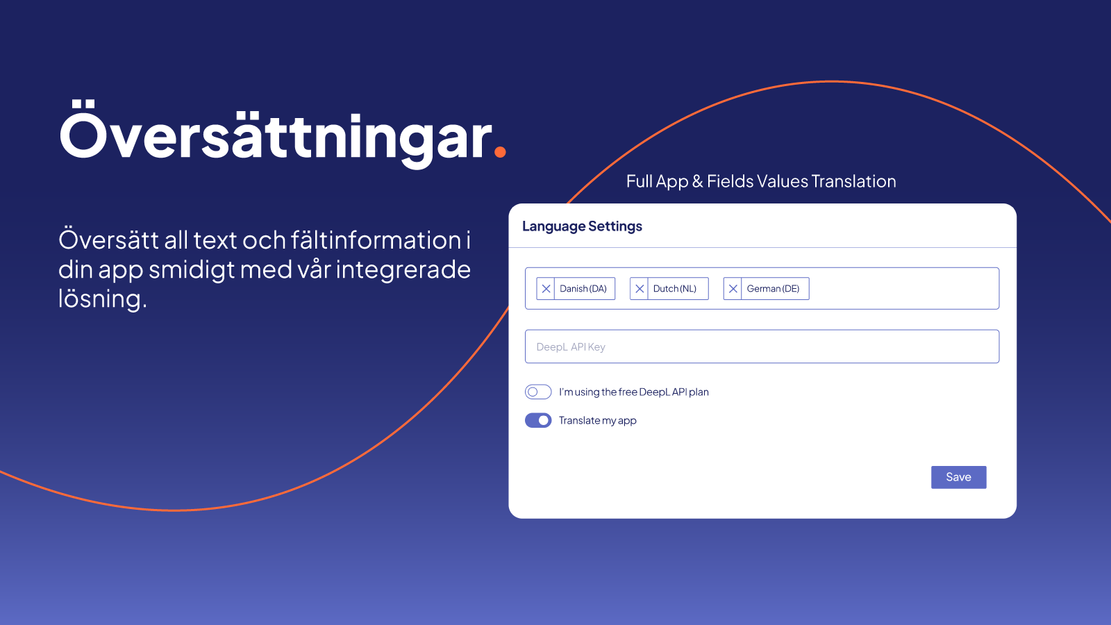 Smidig app-text och fältöversättning med vår lösning