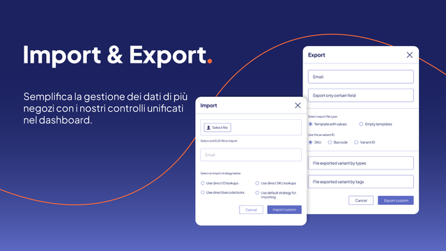 Semplifica dati multi-negozio con controlli unificati.