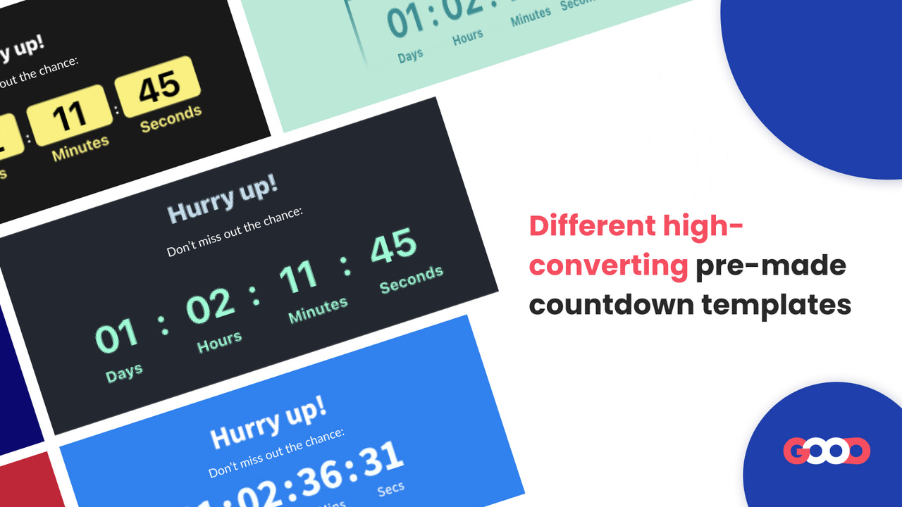 High-converting pre-made countdown templates