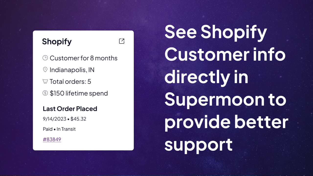 Shopify Kundinfo