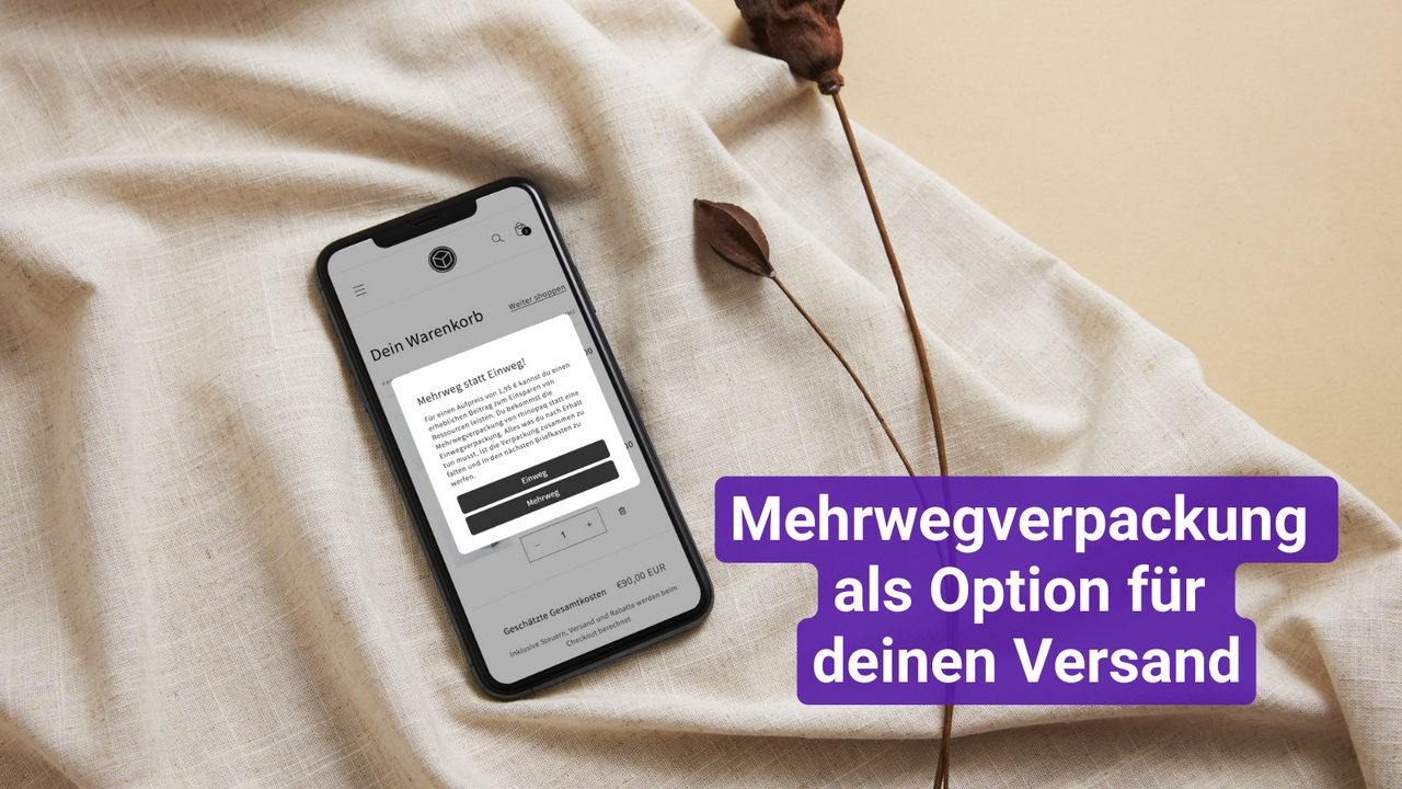 Mehrwegverpackung als Option für deinen Versand