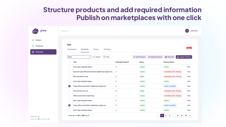 Hello Pine: Easy Multichannel Screenshot