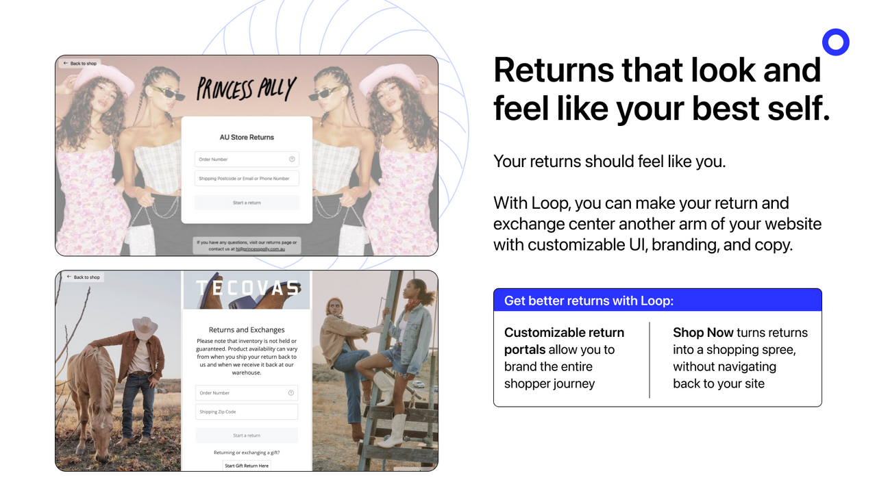 Customizable, On-Brand Returns Portal