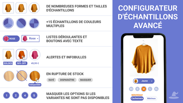 Configurateur d'échantillons avancé