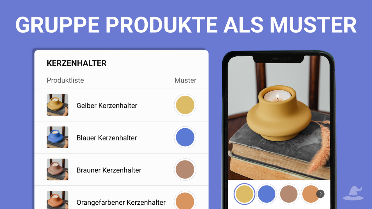 GRUPPE PRODUKTE ALS MUSTER