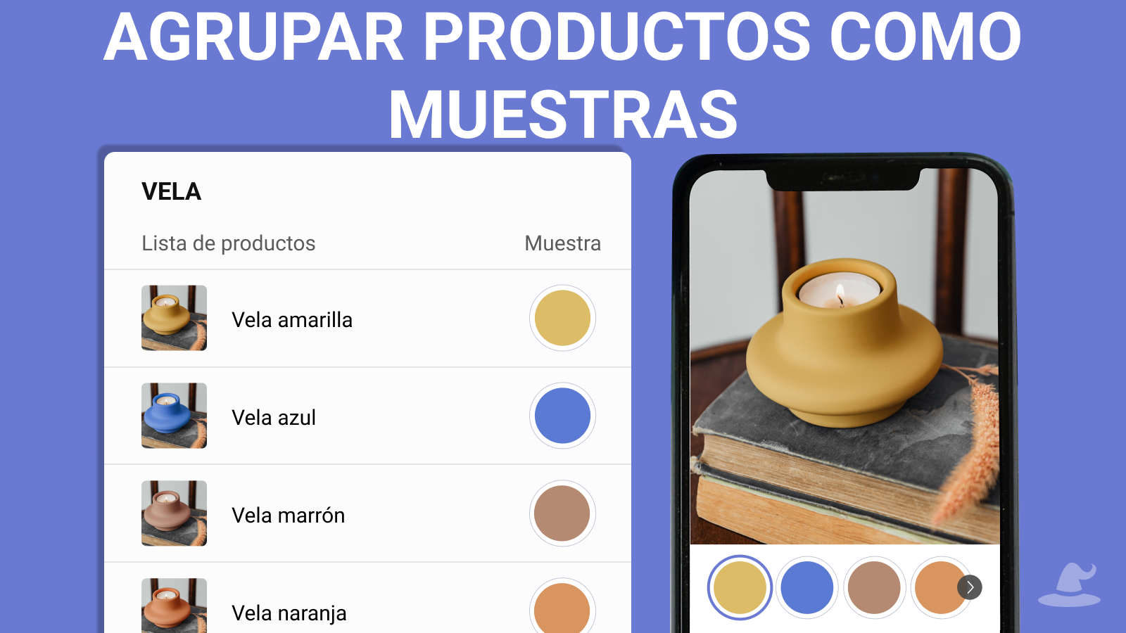 Agrupar Productos Como Muestras: conecta diferentes productos