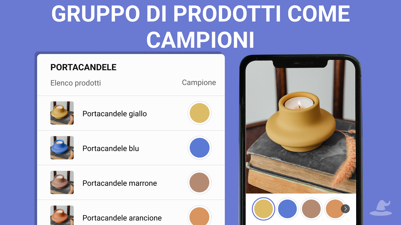 Gruppo di Prodotti come Campioni