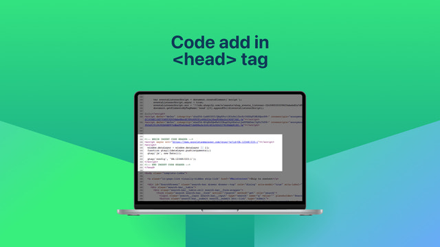 Code toegevoegd in <head> tag