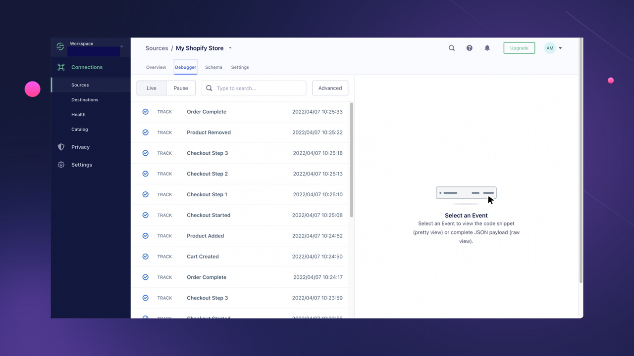 Track customer journeys