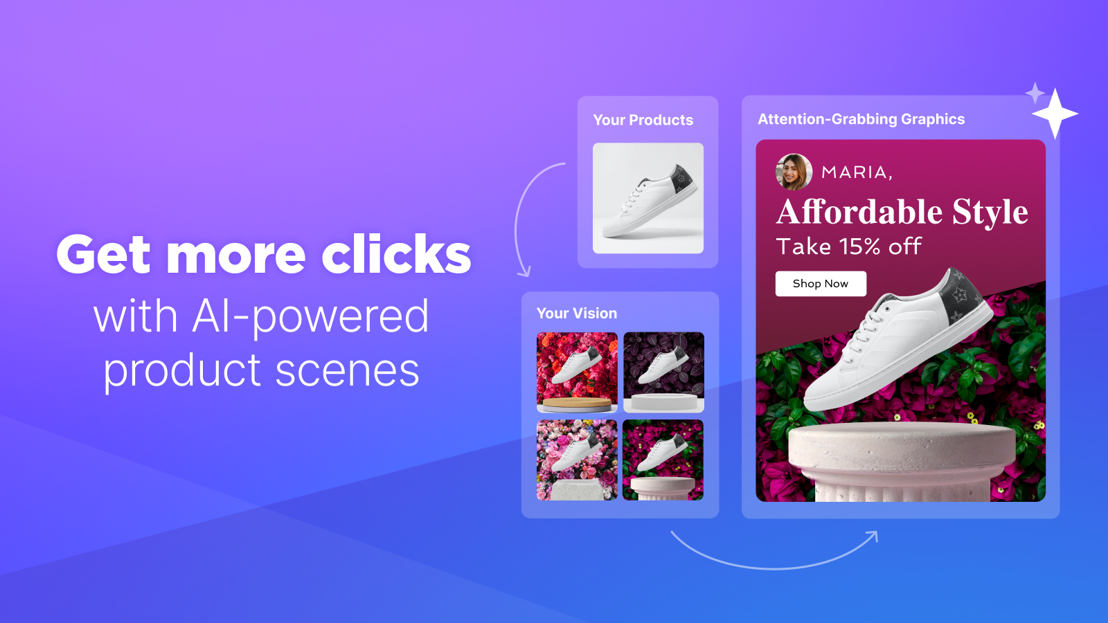 Get more clicks with AI-powered product scenes