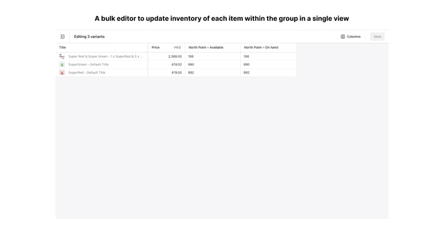 SimpleSync Shopify's Lagerbestand