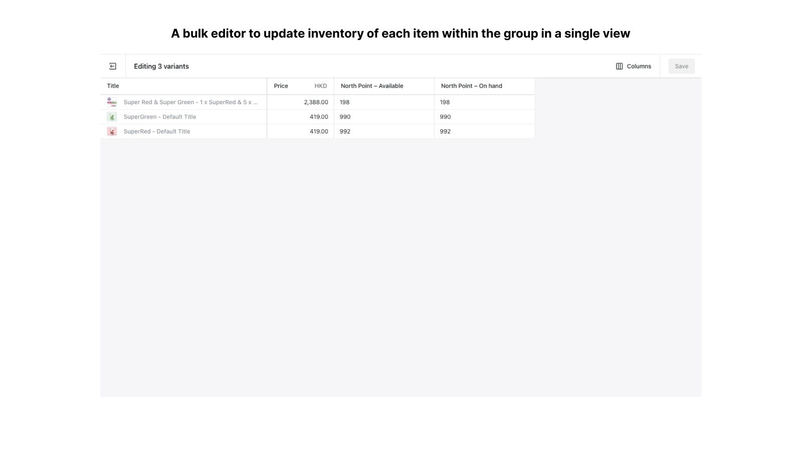 Connected Inventory ‑ InsCoder Screenshot