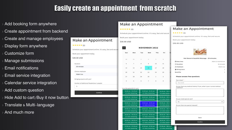 S: Appointment Booking Screenshot