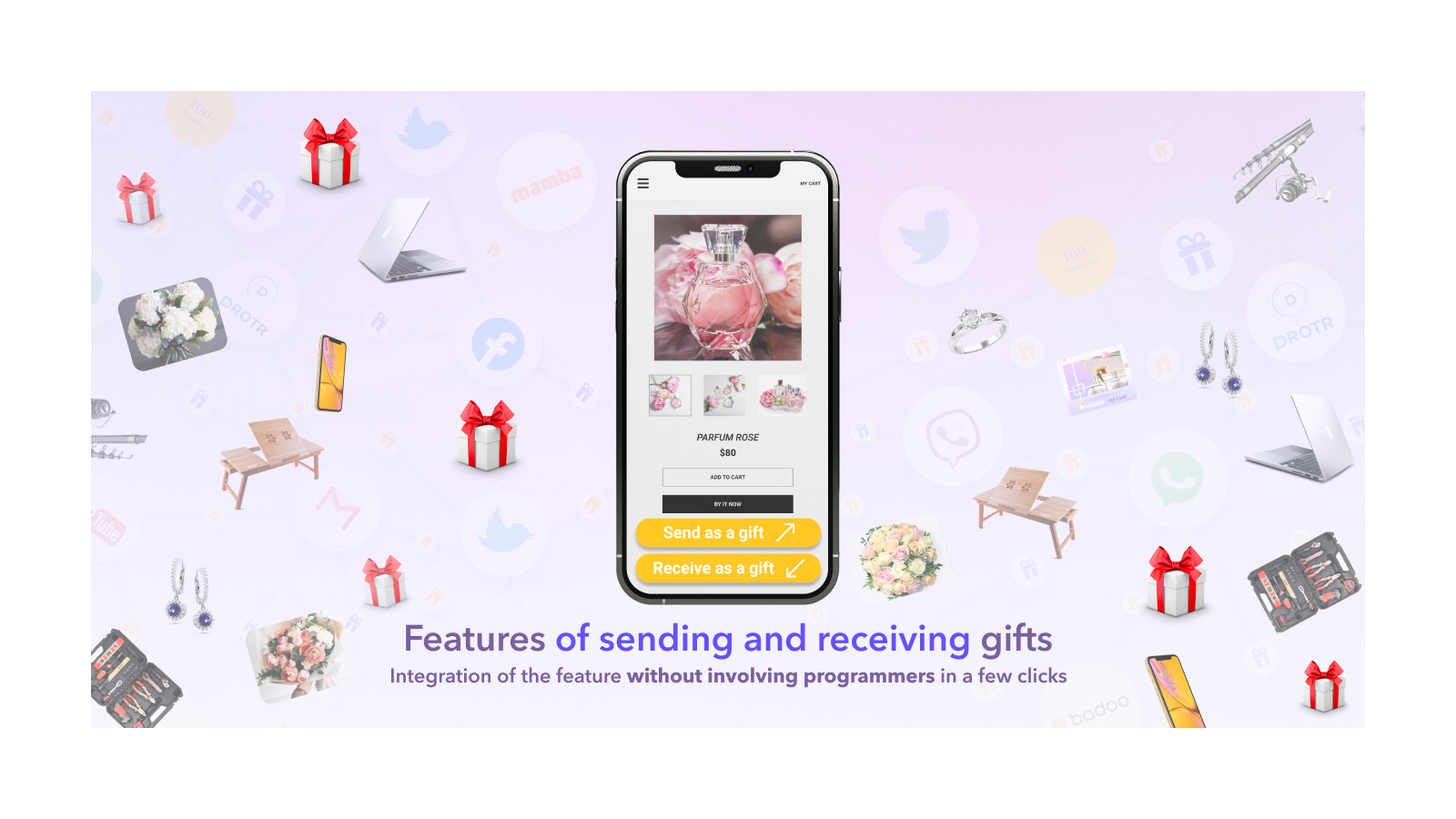 Give and receive gifts with friends