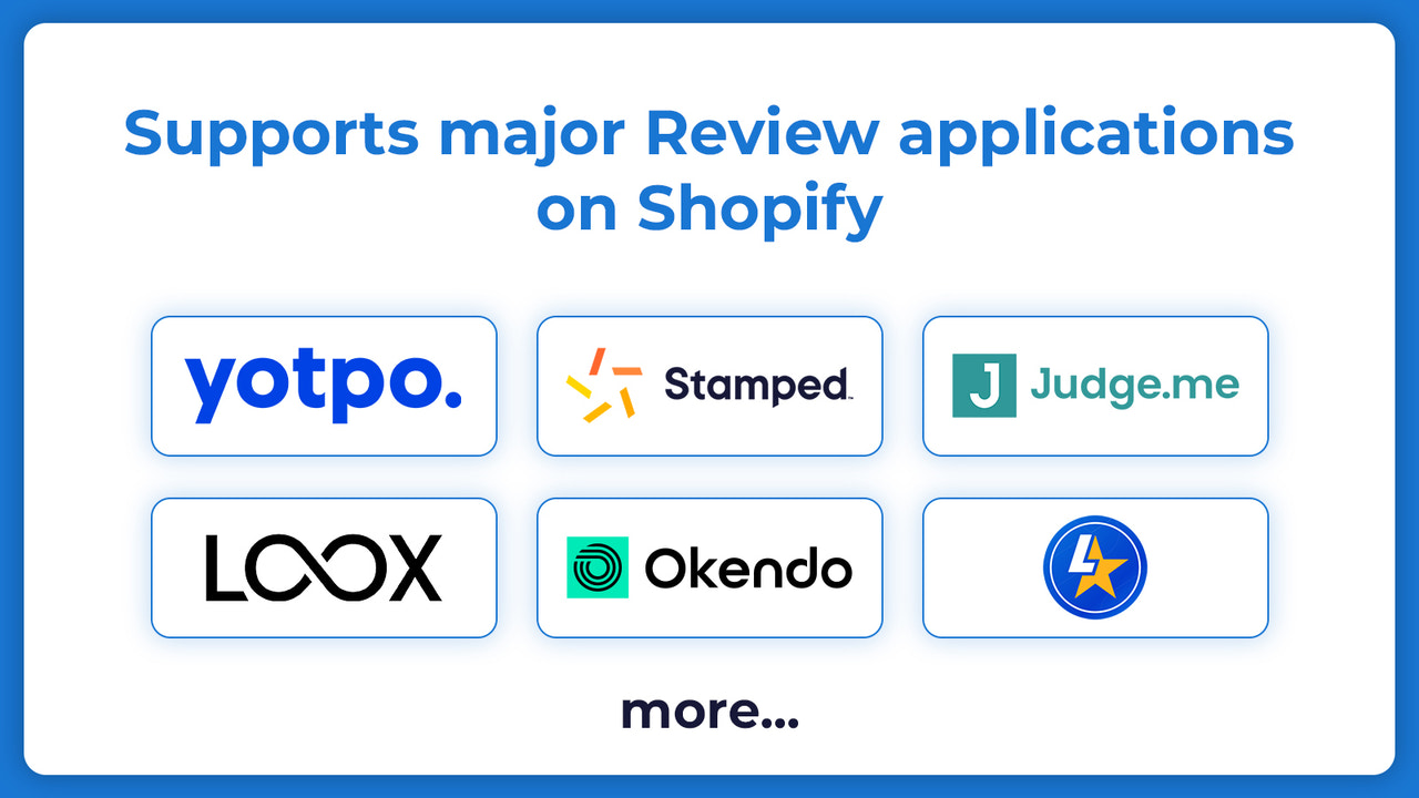 Supported Review and Rating Apps