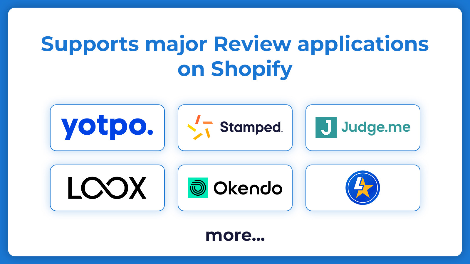 Supported Review and Rating Apps