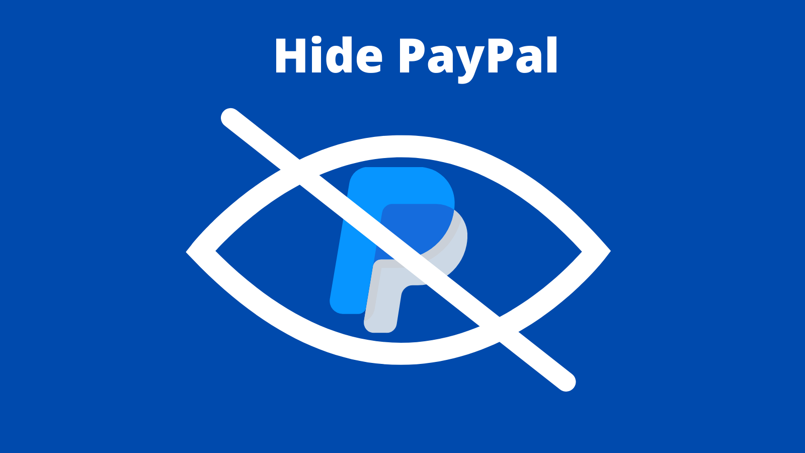 EasyHide PayPal in checkout Screenshot