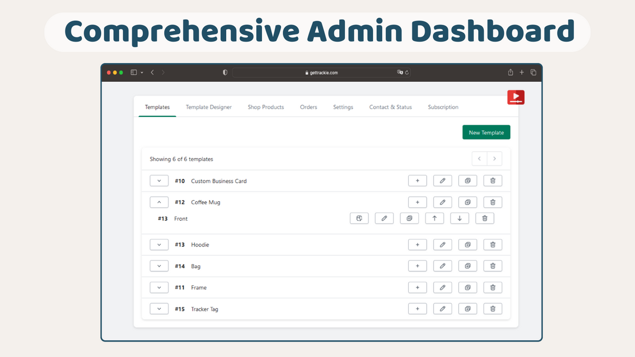 Craftiv Product Designer Admin Dashboard