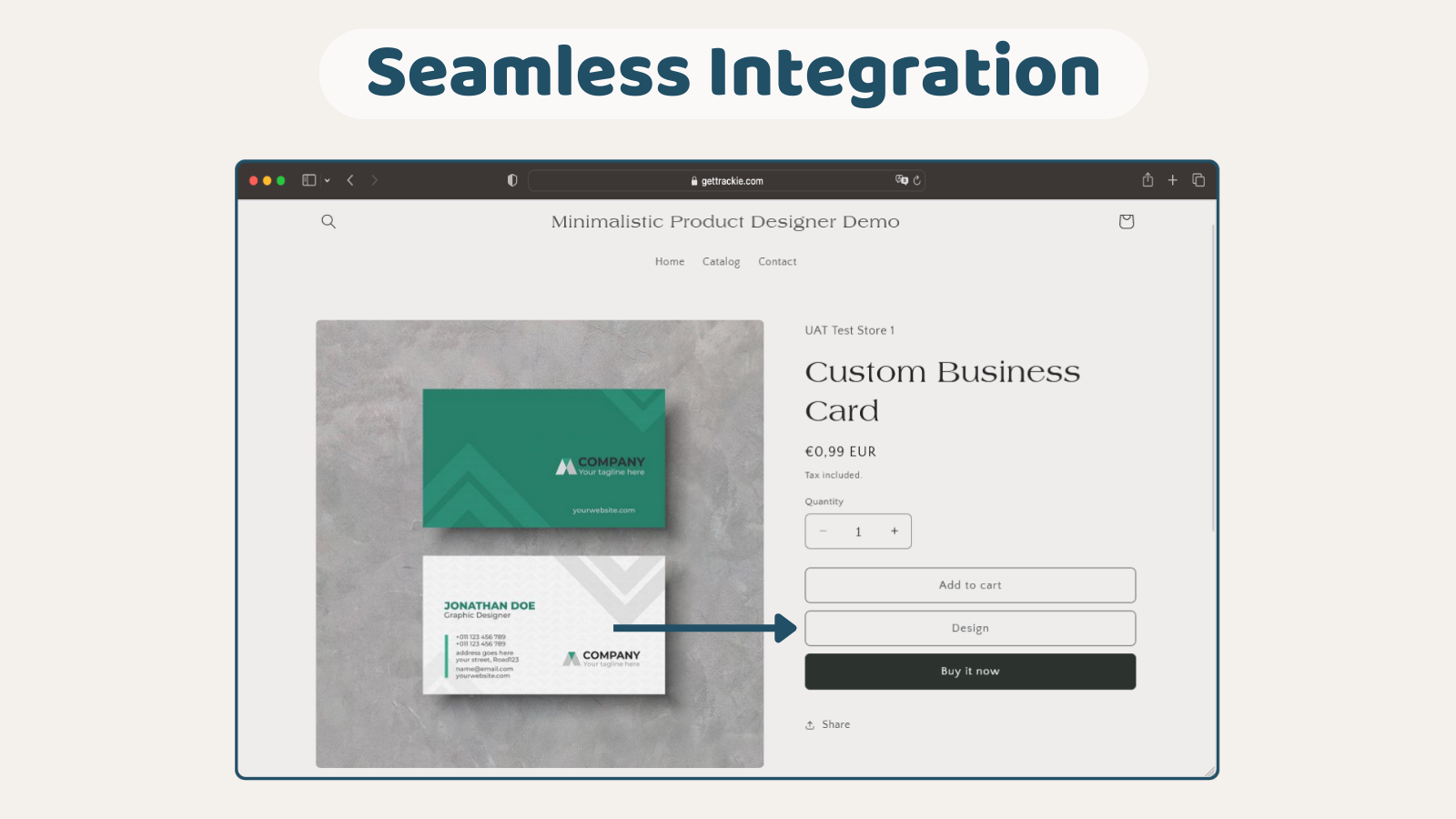 Craftiv Product Designer Integration