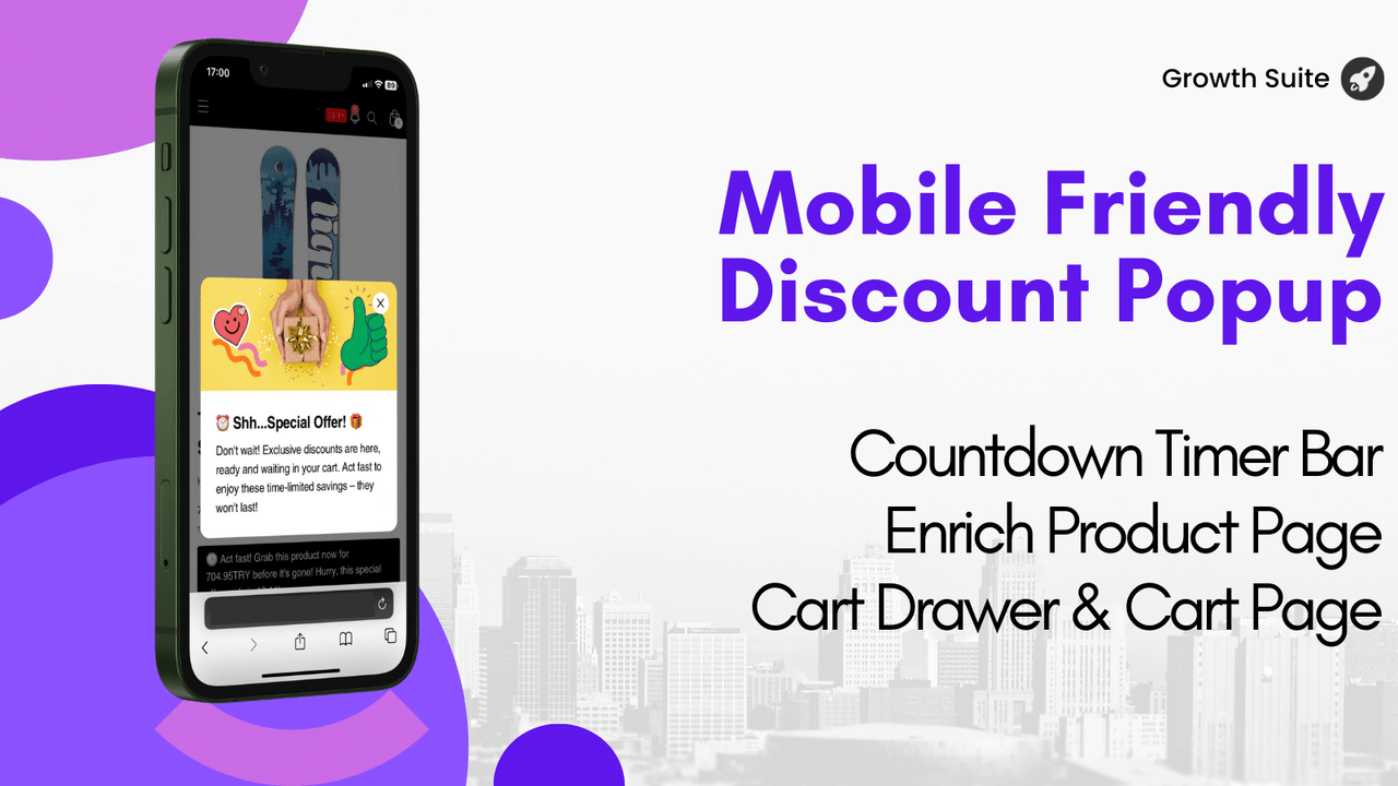 Mobile Friendly Discount Popup