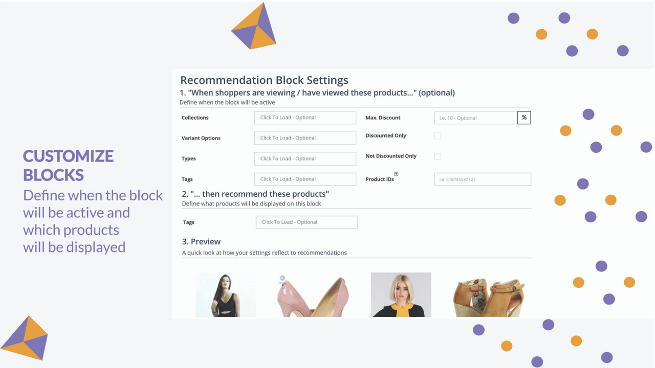 Rekommenderade Produkter Shopify: Anpassa dina block