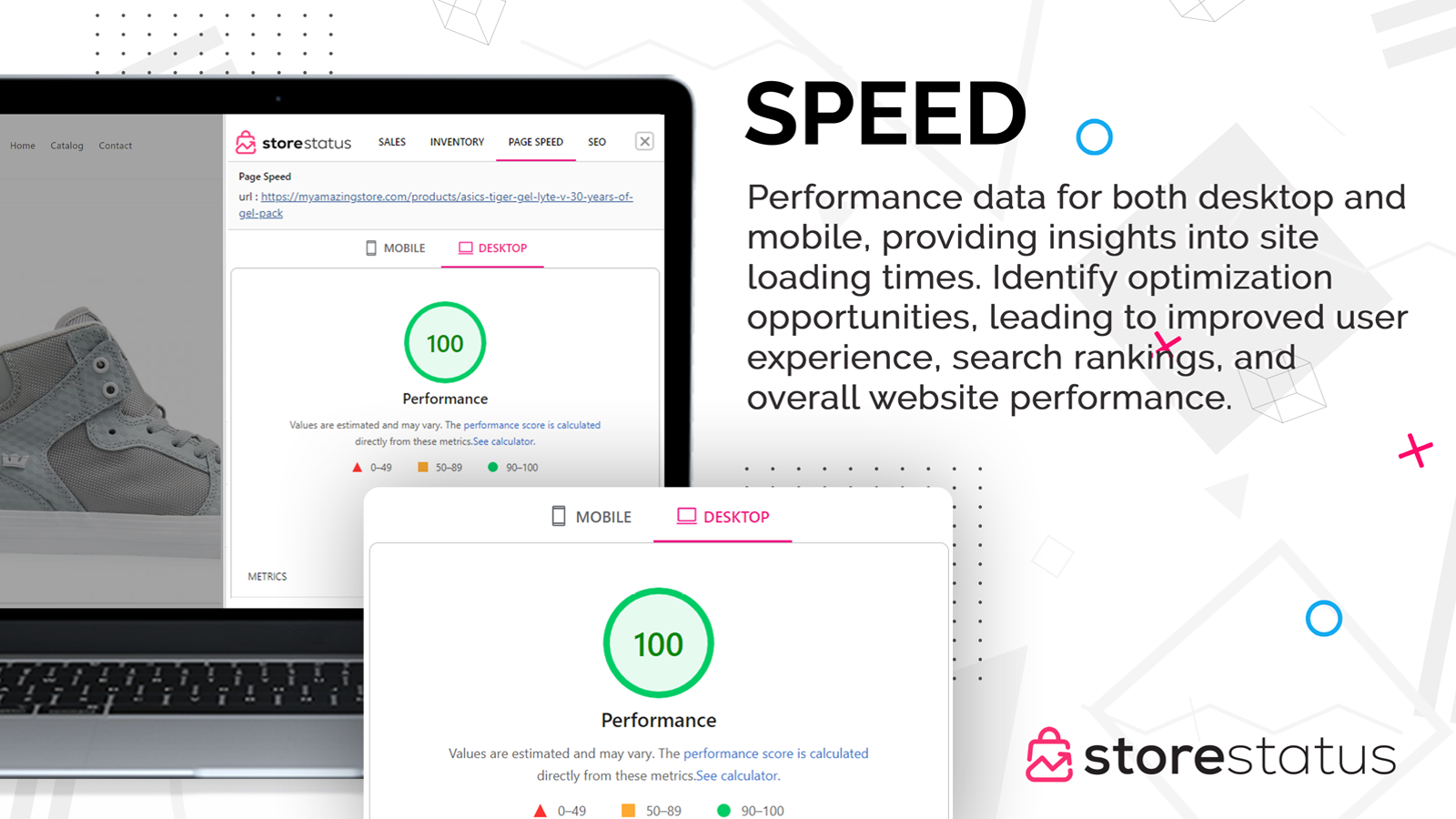Uncover insights with the page speed  analytics tab