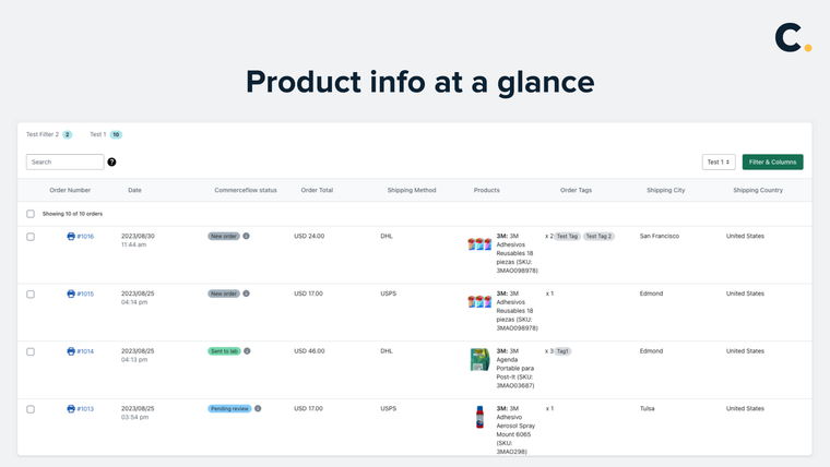 CommerceFlow: Order Management Screenshot