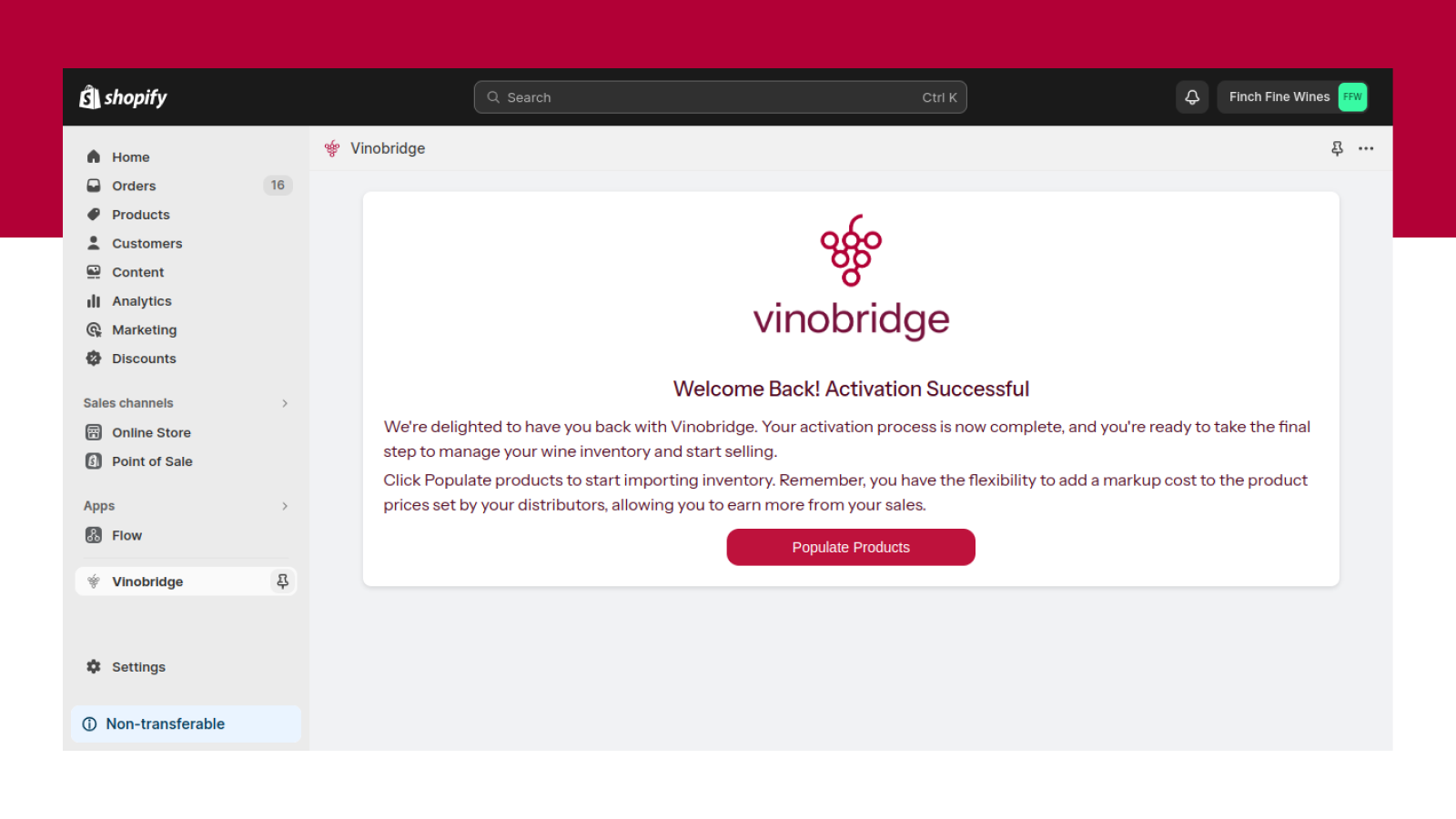 Vinobridge Screenshot