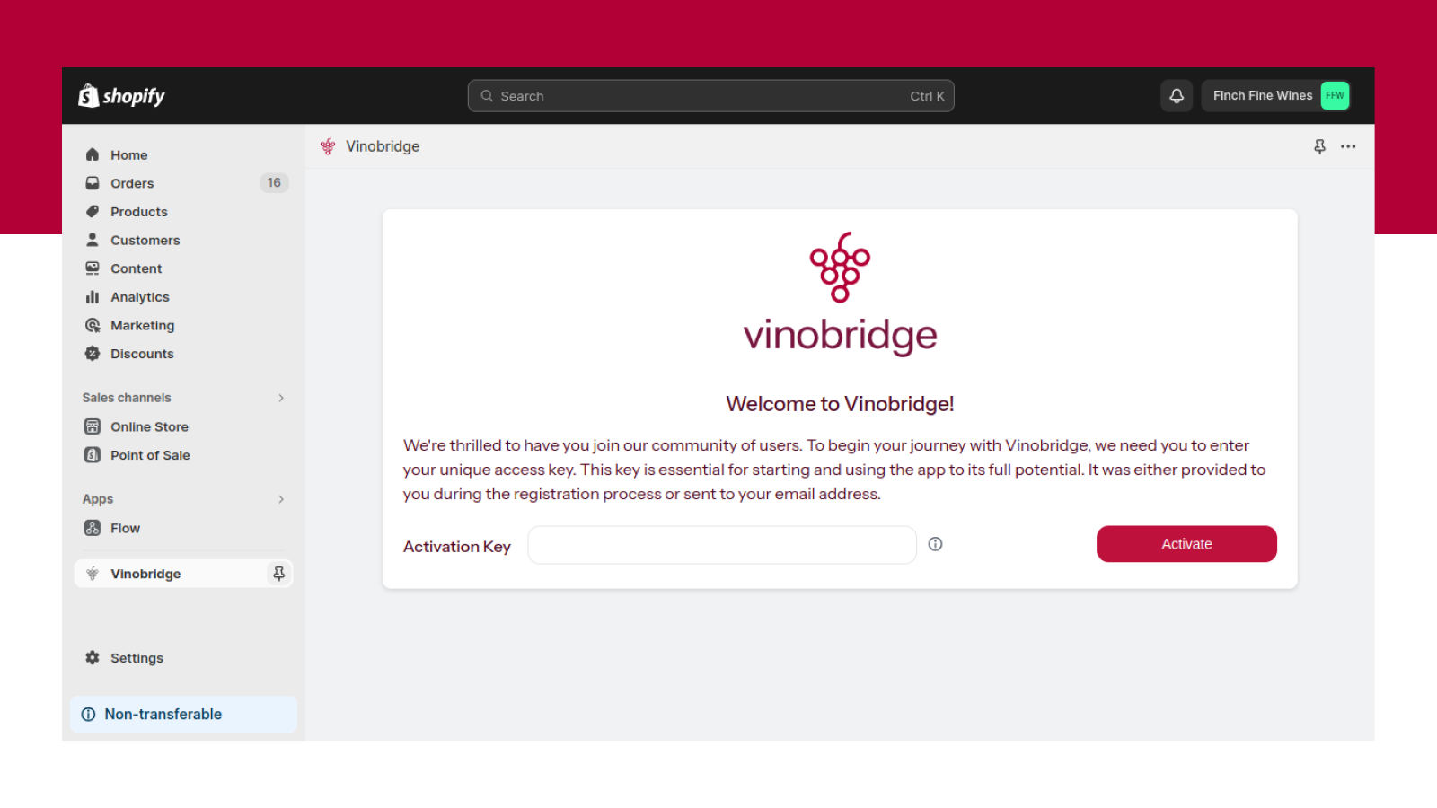 Vinobridge Screenshot