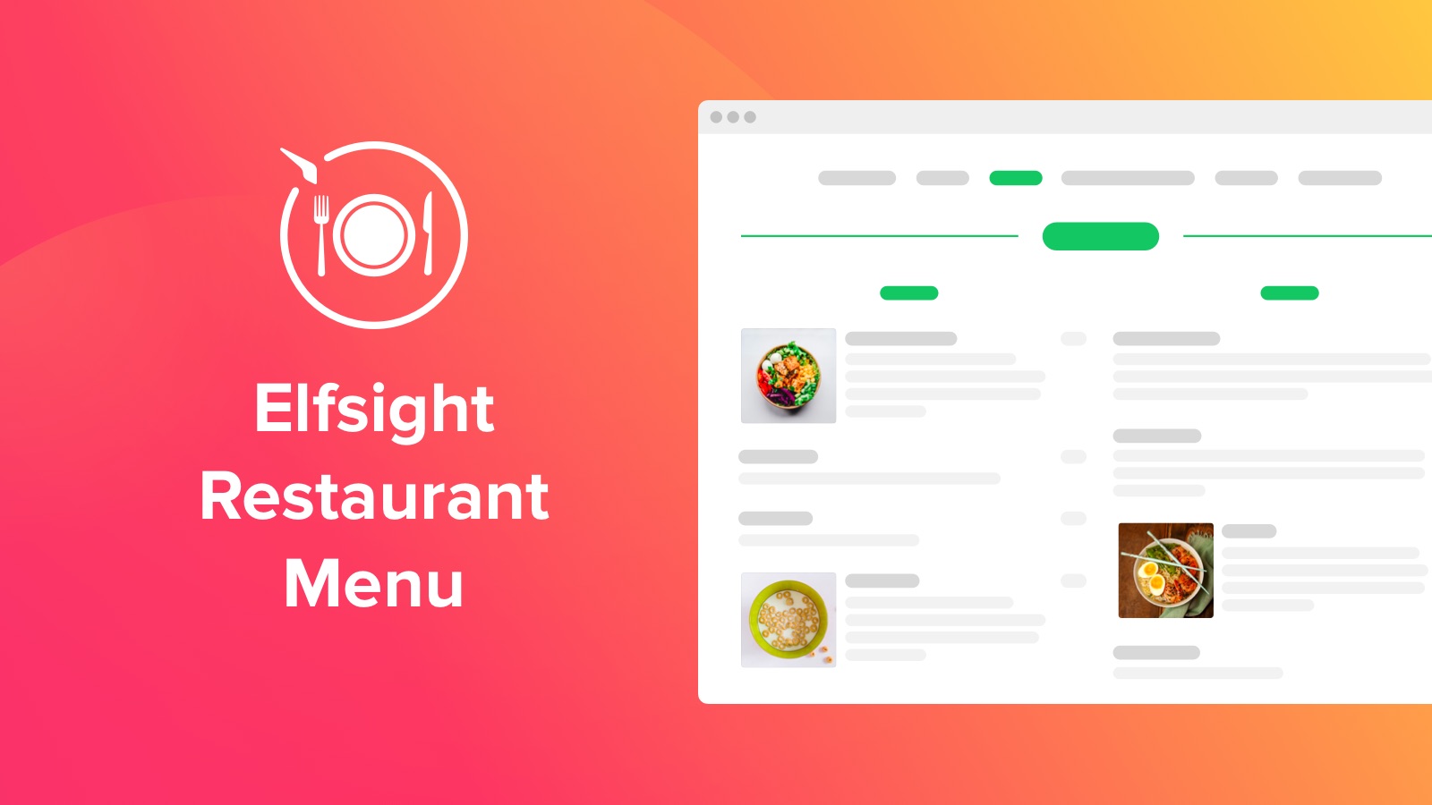 Shopify Restaurant Menu par Elfsight