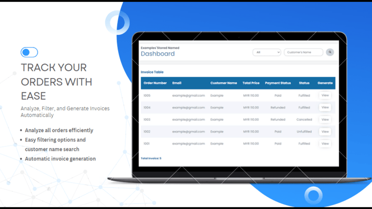 ByteStream Invoicing App Screenshot