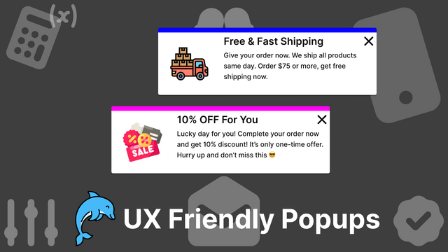 Popups conviviaux pour l'UX et la marque