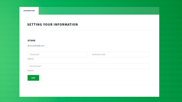 Konfigurera sidan för MID-information efter framgångsrik installation