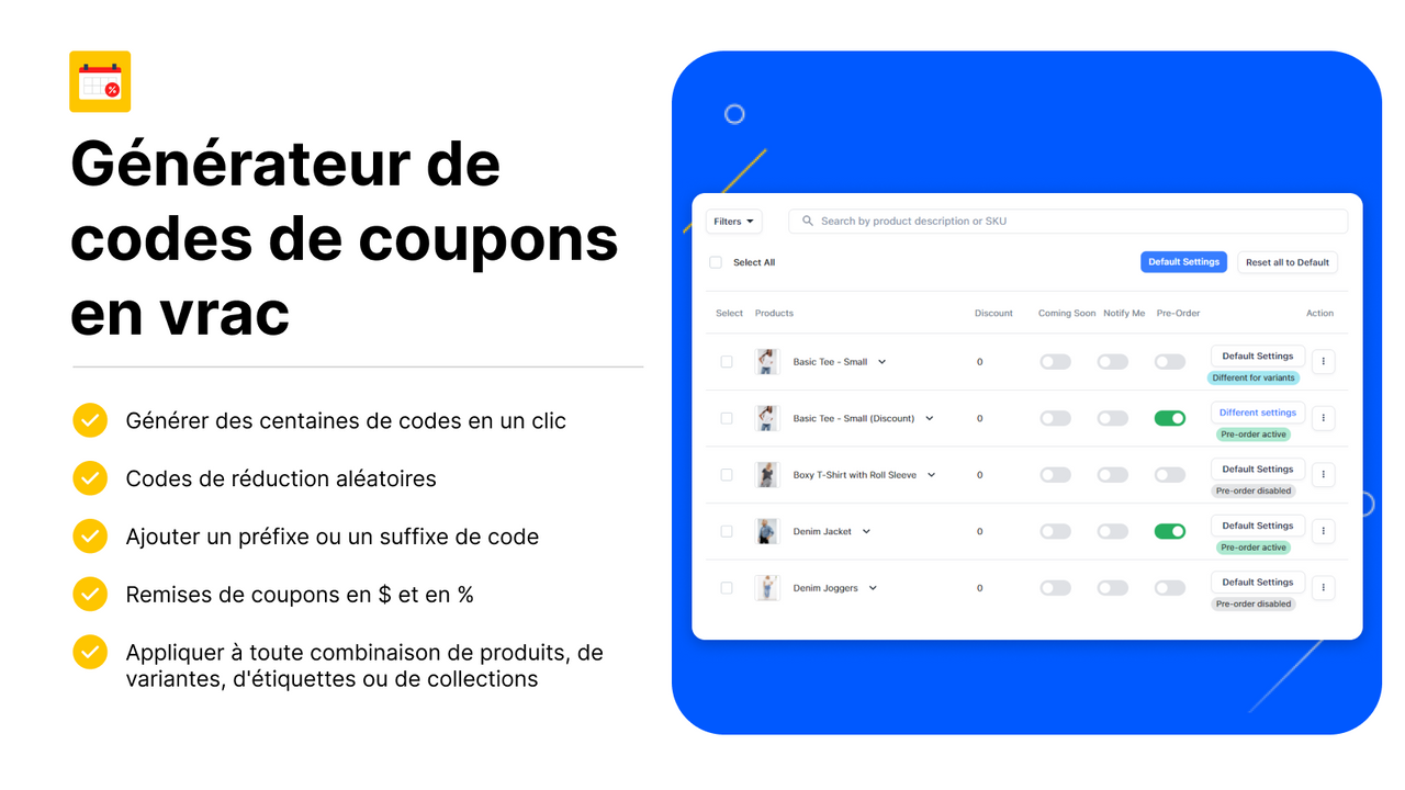 Générateur de codes de coupons en vrac