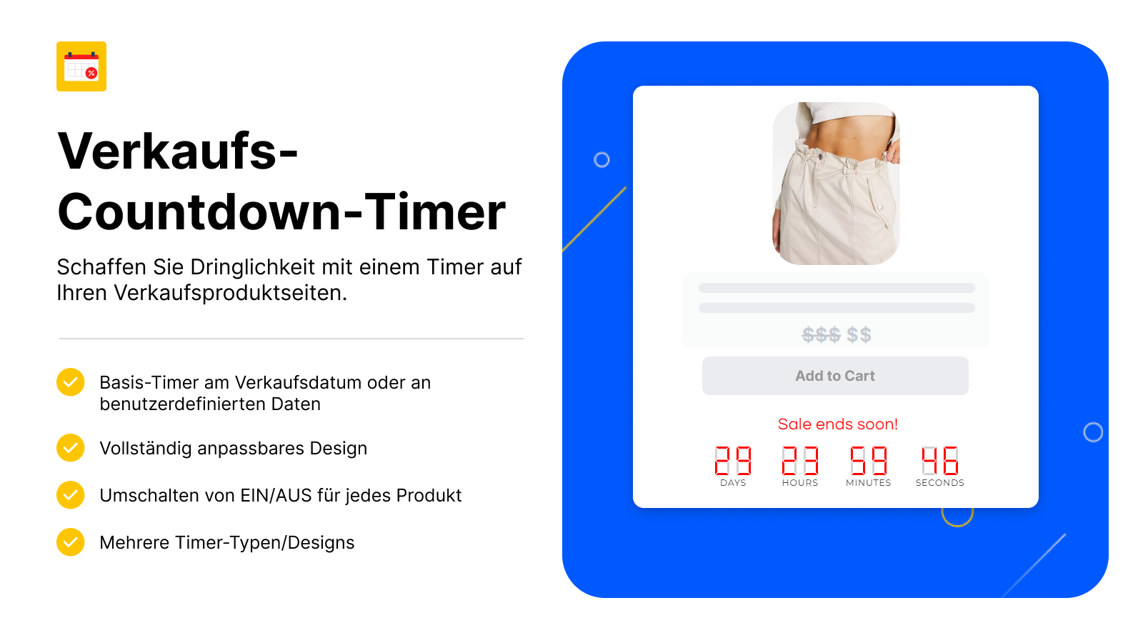 Verkaufs-Countdown-Timer