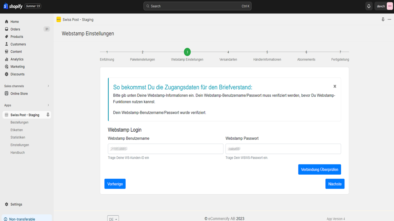 Onboarding Webstamps