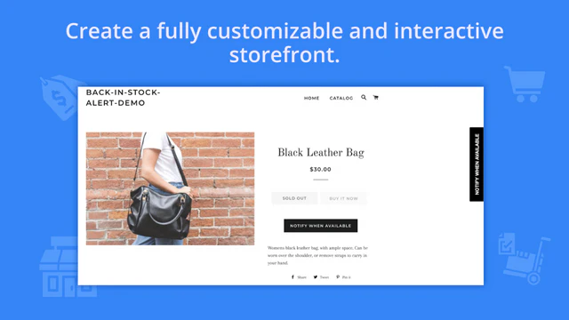 back in stock Shopify app, herbevoorrading alerts