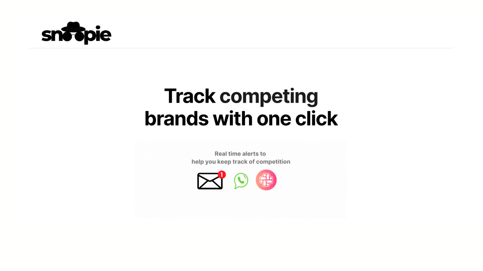 Track your competitors with ease using Snoopie