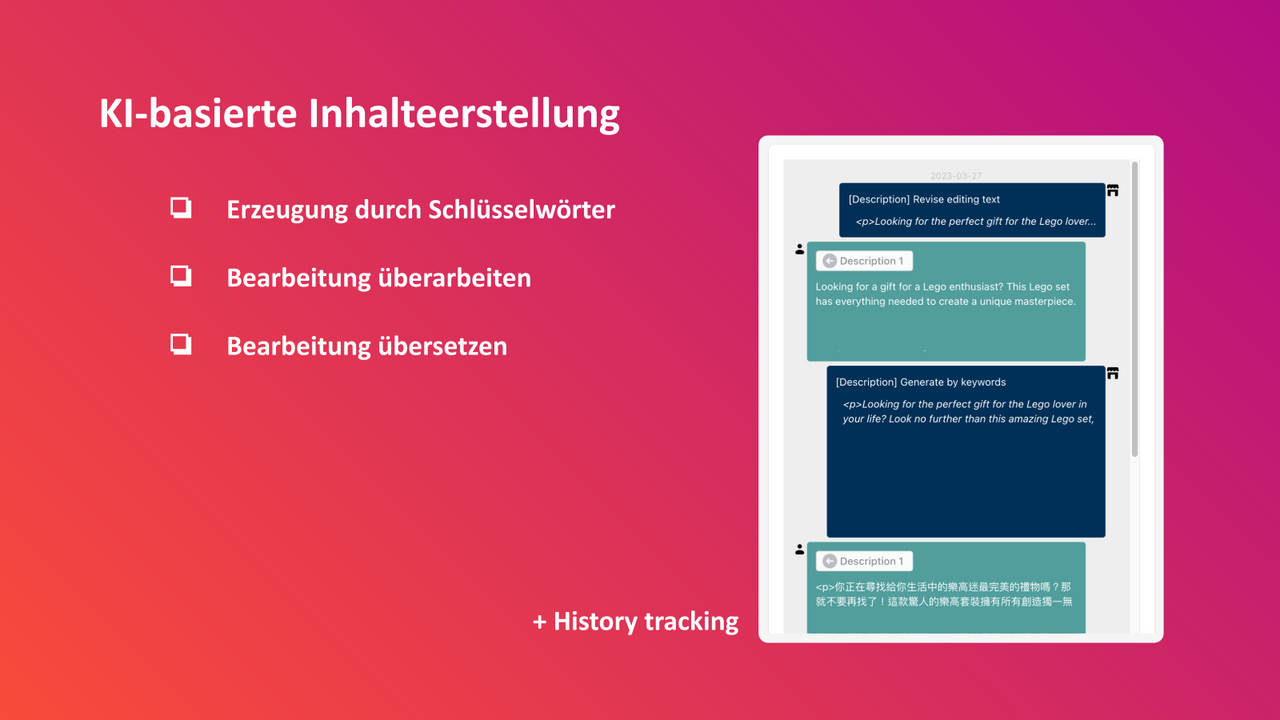 KI-basierte Inhalteerstellung