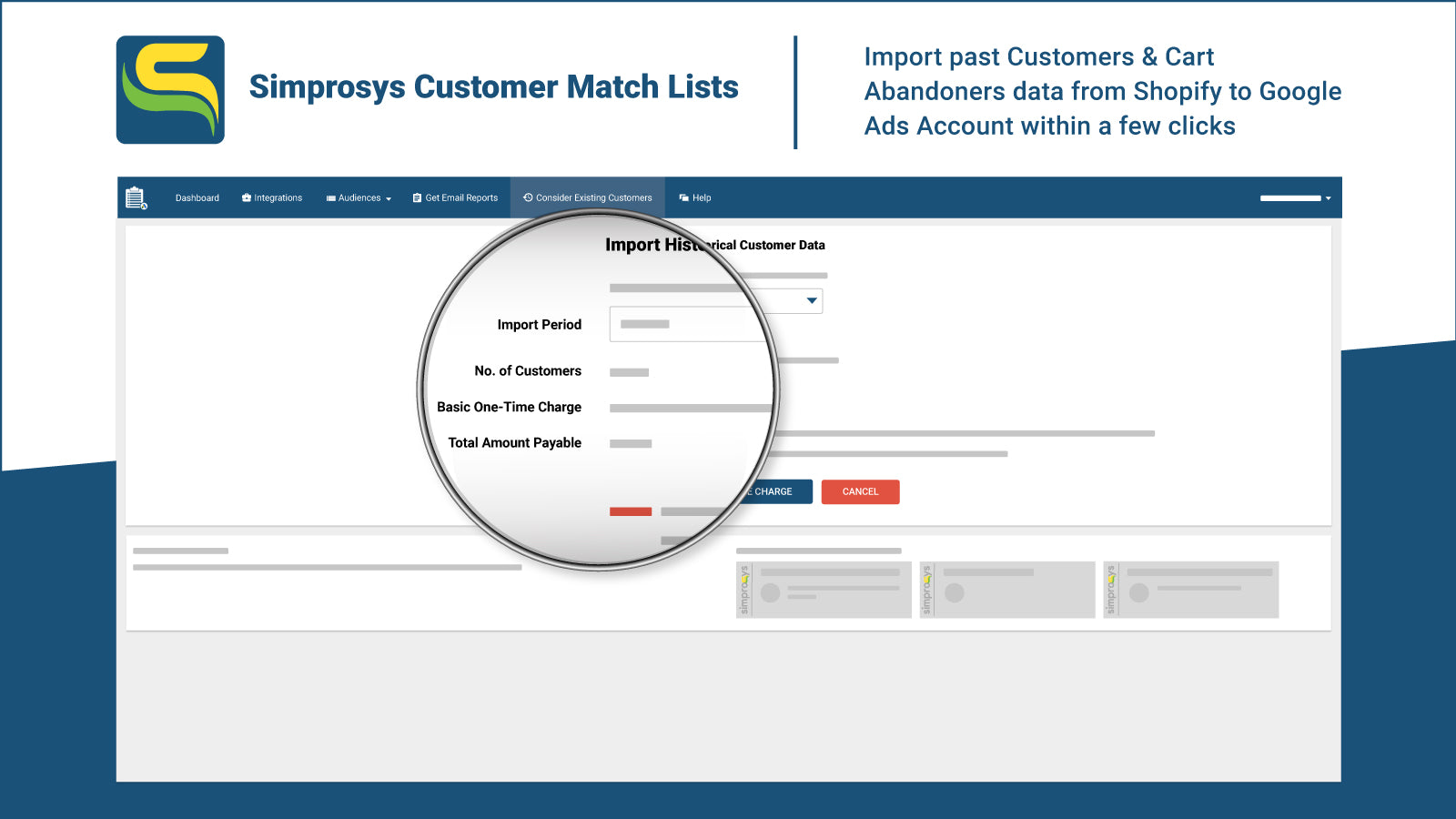 Simprosys Customer Match Lists Screenshot