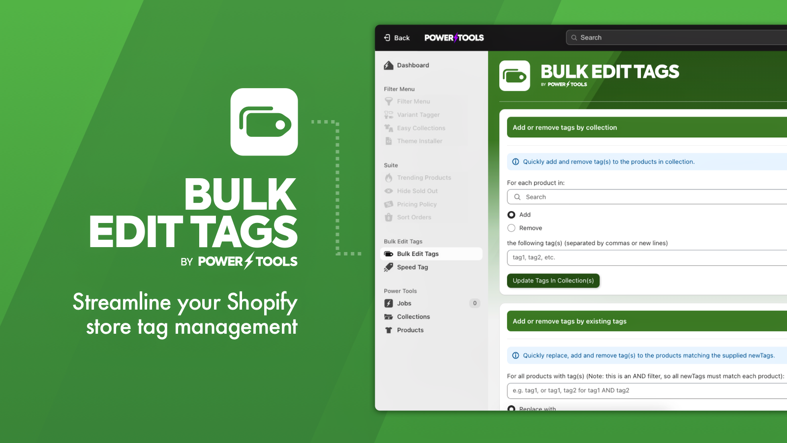 Power Tools Bulk Edit Tags Screenshot