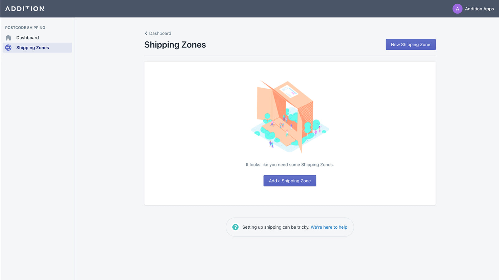 Shipping Rates by Postcode Screenshot