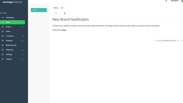 Get notifications when brands give you access to their products.
