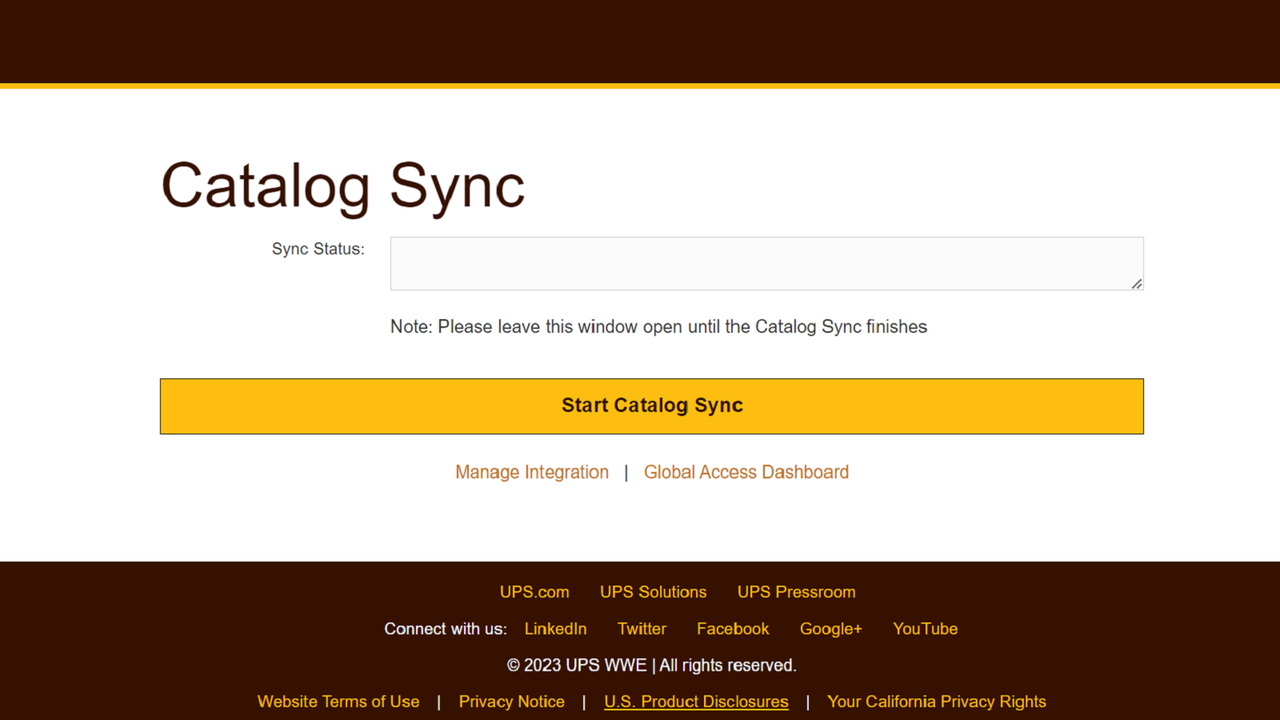 Catalog Sync