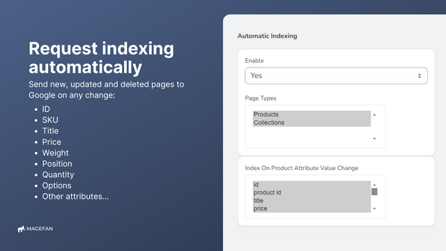 automatic google indexing shopify